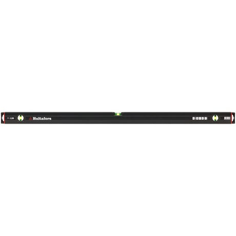 Hultafors PV Spirit Level in 120cm length, featuring a strong aluminum profile and crush-proof block vials.
