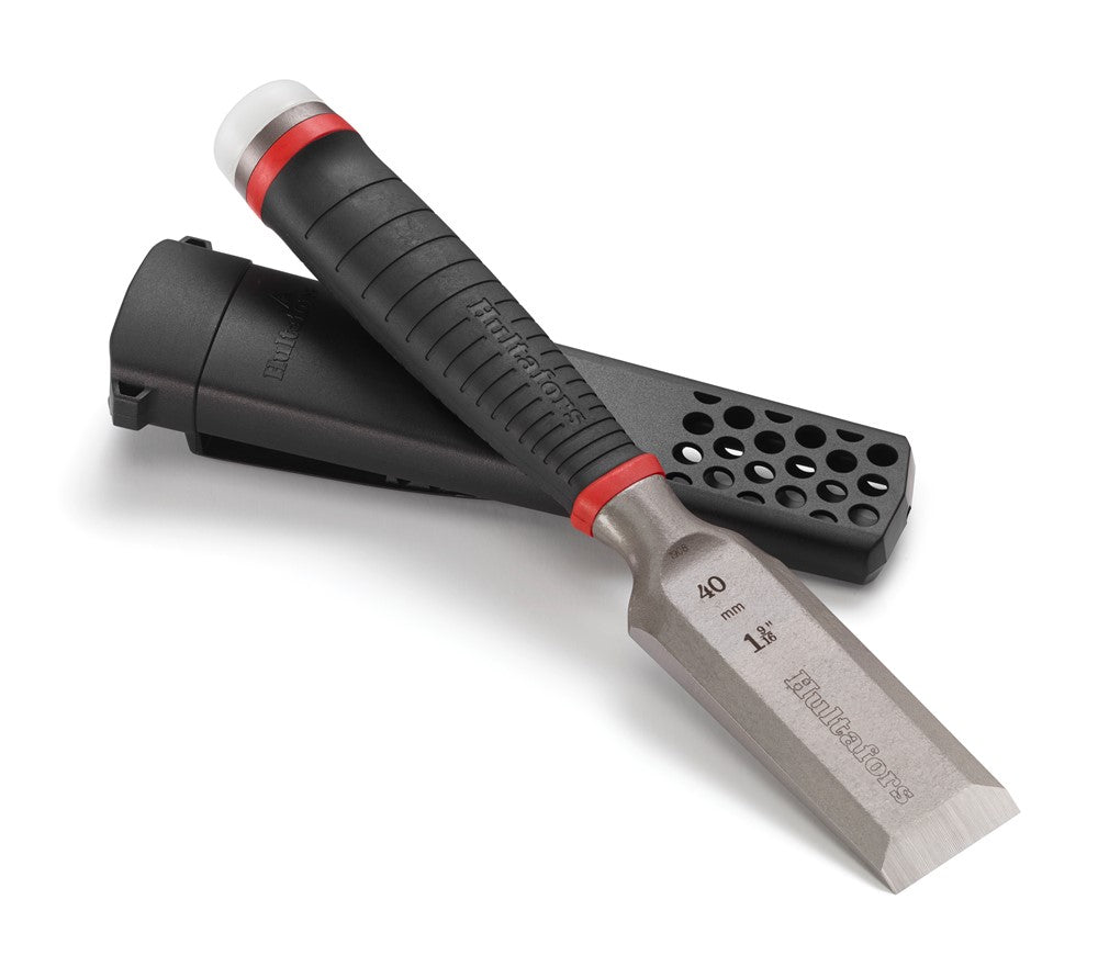 A set of Hultafors Heavy Duty Chisels in various sizes, showing the range available at SIG Tools NZ.