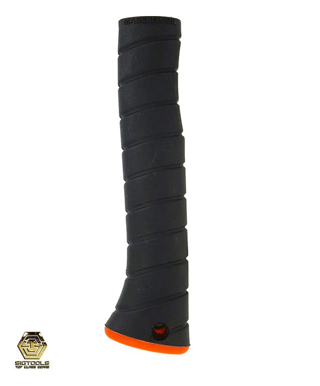 Black Overlay with Vibrant Orange Cap - Curved Martinez M1/M4 Replacement Grip