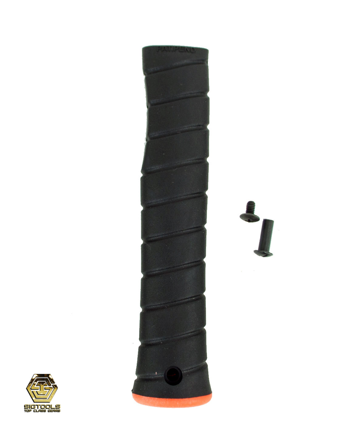 Black Overlay with Vibrant Orange Cap - Straight Martinez M1/M4 Replacement Grip