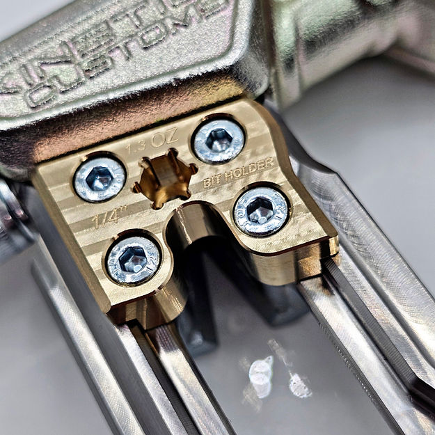 Kinetic Customs Nighthawk Brass Weight, a CNC machined accessory adding 1.3oz to the Nighthawk Evo hammer.