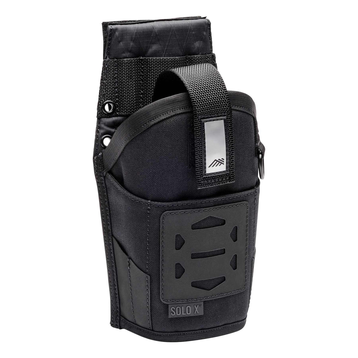 The exterior of the Diamondback Solo X, showing the multiple pockets and slots for drill bits and attachments.