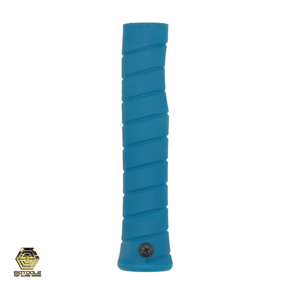 Martinez M1/M4 Replacement Grip – Aqua Insert / Aqua Overlay with Straight Grip.