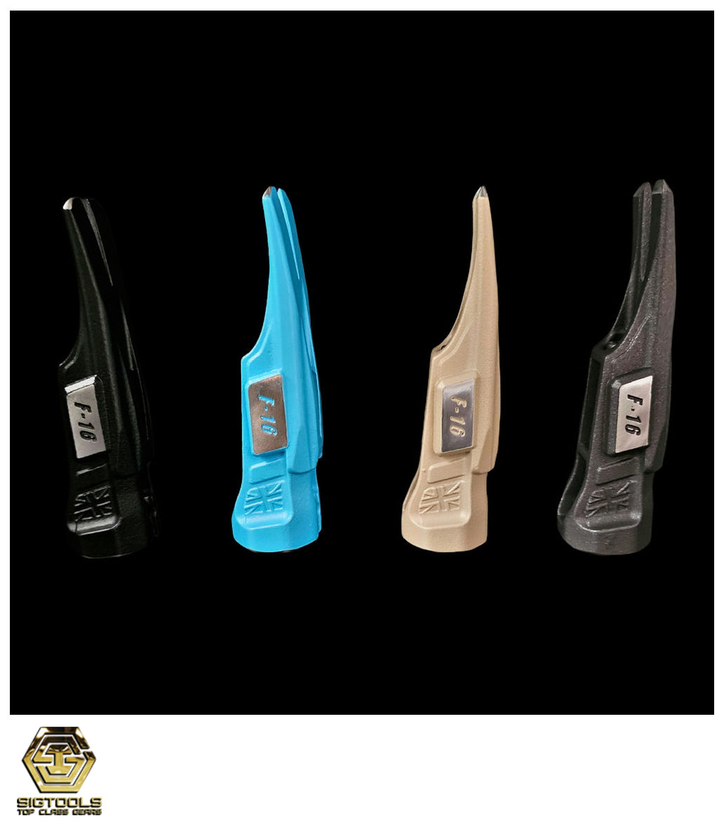 "Hammer head replacements in four colors - Build your own Kinetic Customs The Raptor".