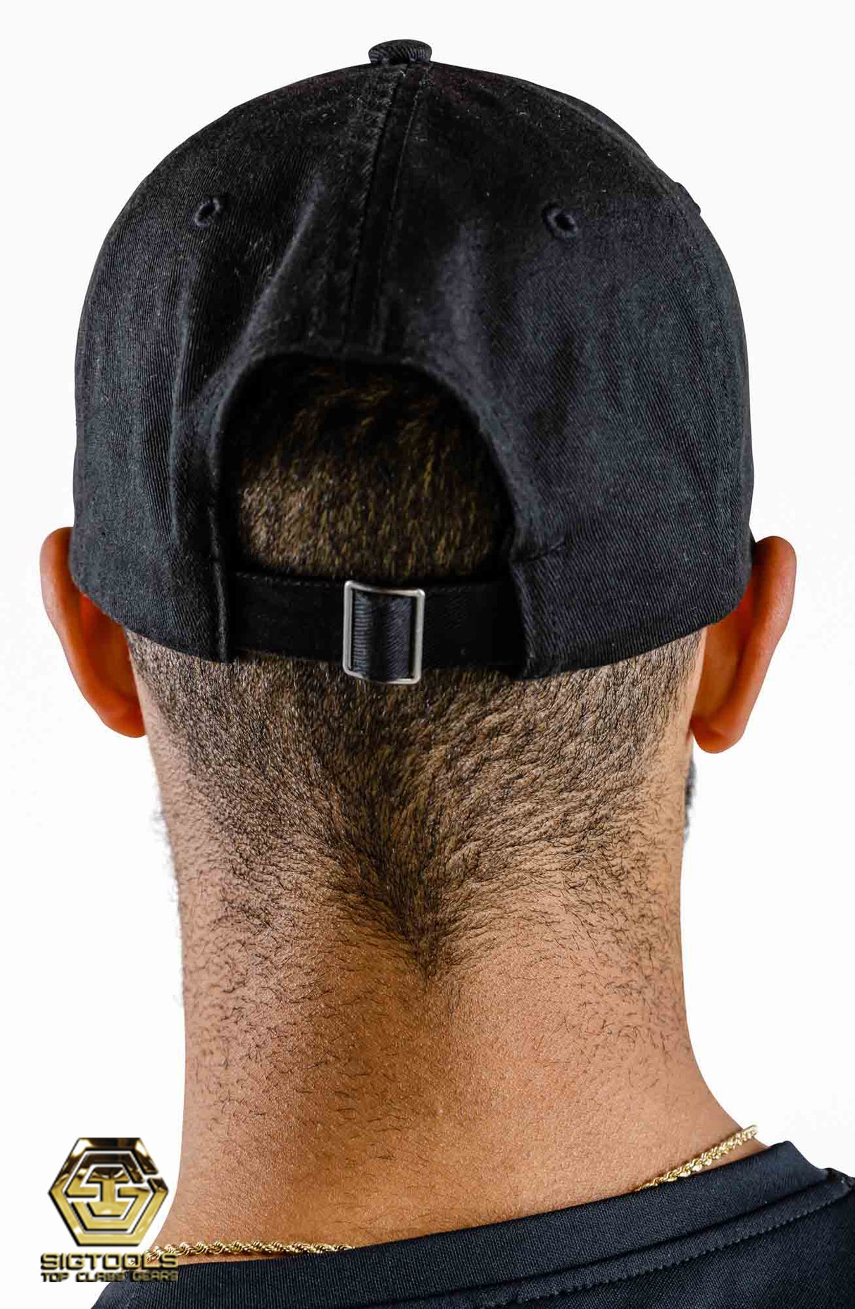 A Rear view of a Diamondback dad hat worn, a stylish accessory for fans of the brand.