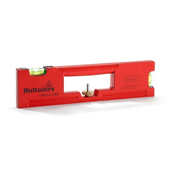 The 310mm Hultafors Libella 2000 Spirit Level, showing its high-precision cast aluminium housing and crush-proof block vials.