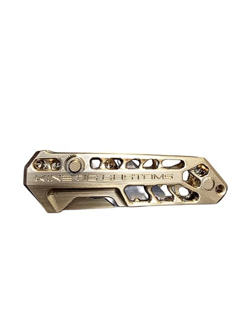 CNC Machined Brass Skeleton Design Utility Knife