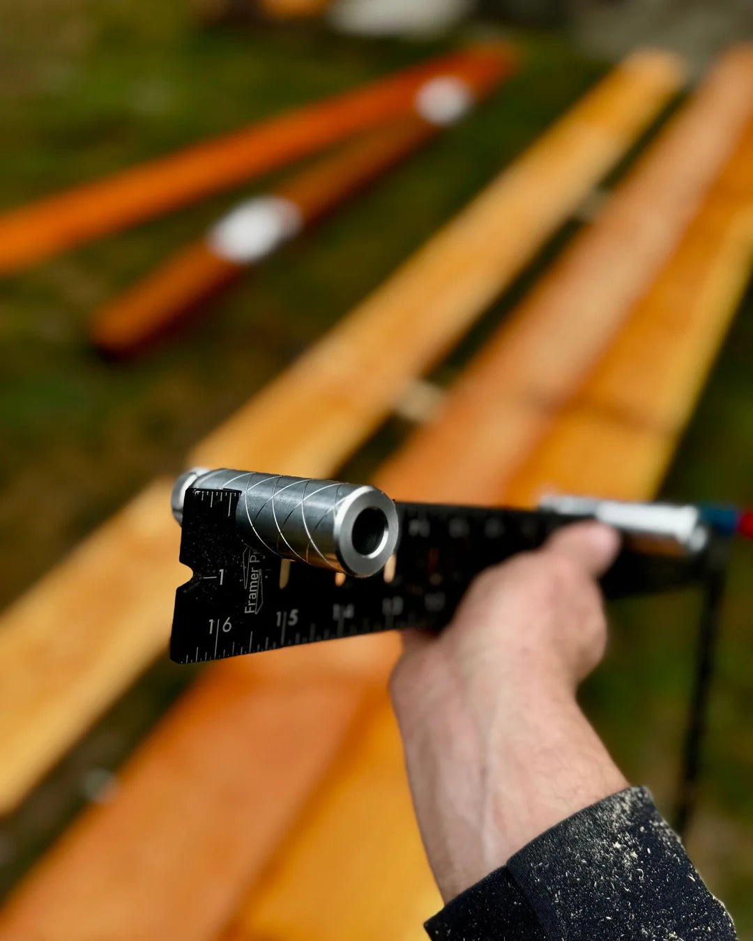 Squi.Jig (3”) - Framing Square Attachments - Silver / Raw