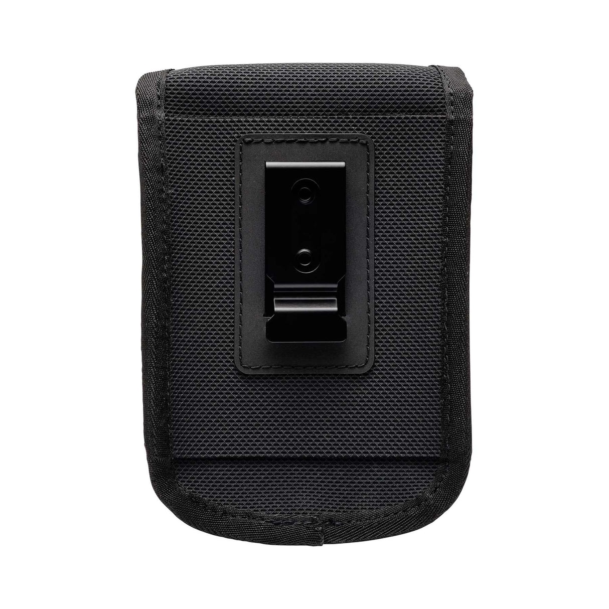 The secure clip-on mechanism on the back of the Diamondback EDC X pouch, ready to attach to a belt.