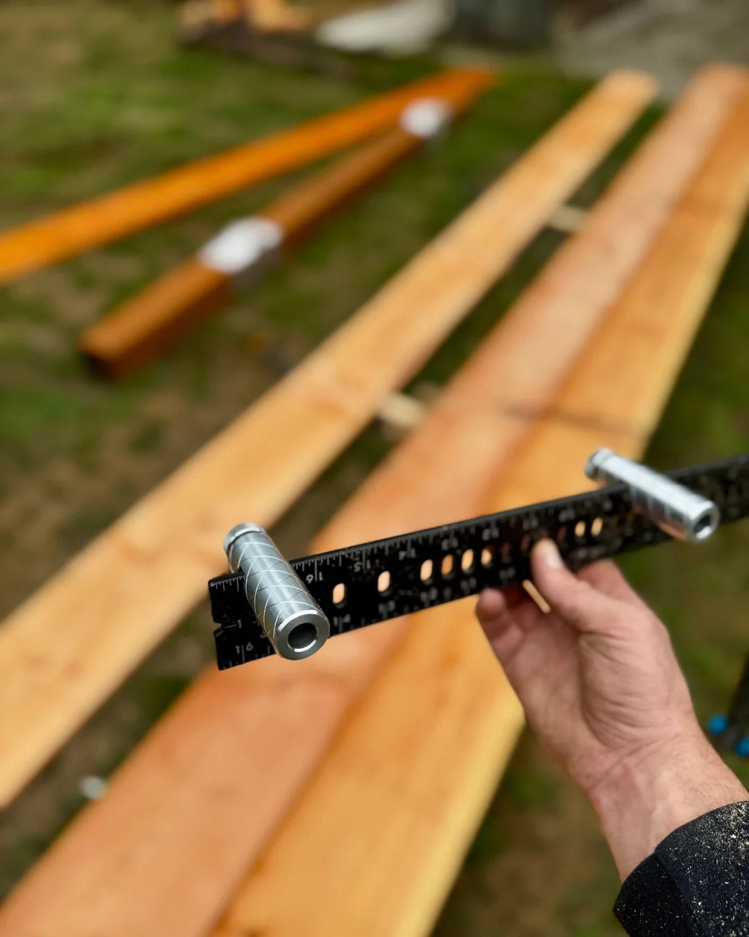 Squi.Jig (3”) - Framing Square Attachments - Silver / Raw