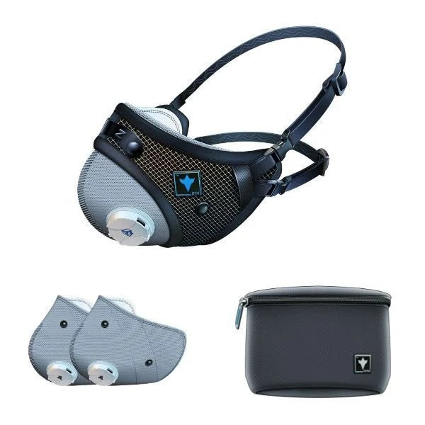 The RZ Mask RZM3 FFP2 Respirator (M/L Size), showcasing its durable, reusable design and adjustable straps