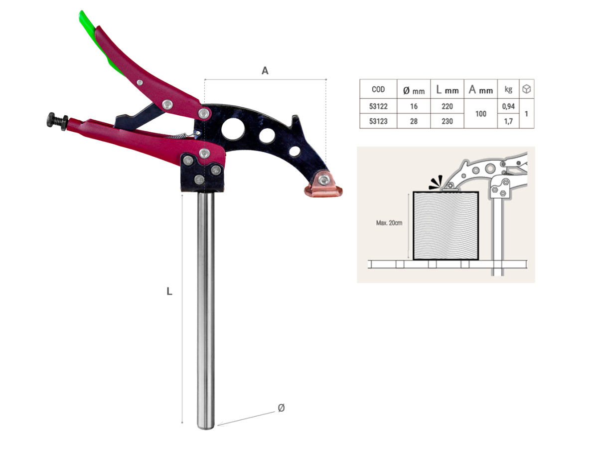 Piher TGA QUICK SELF-ADJUSTABLE TOGGLE CLAMPS