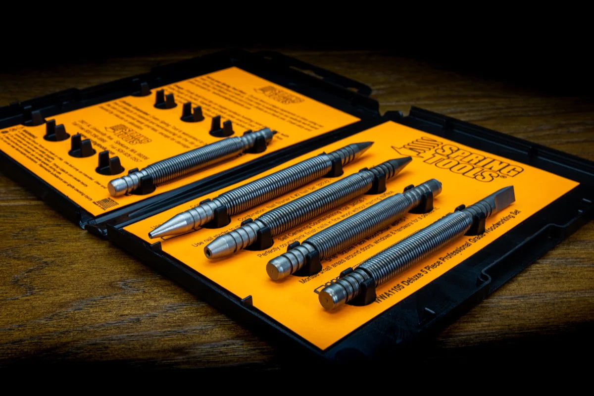 Deluxe 5 piece wood working set is now available from www.sigtools.co.nz! Signature Tools carry the best tools from around the globe so you will be able to find your dream tools and gears. WWA1105 is the best collection of woodworking tools which can be used without a hammer.