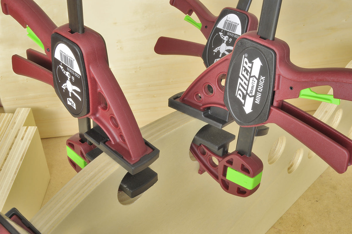 The 15cm and 30cm versions of the Piher Mini Quick Clamp, available from SIG Tools NZ.