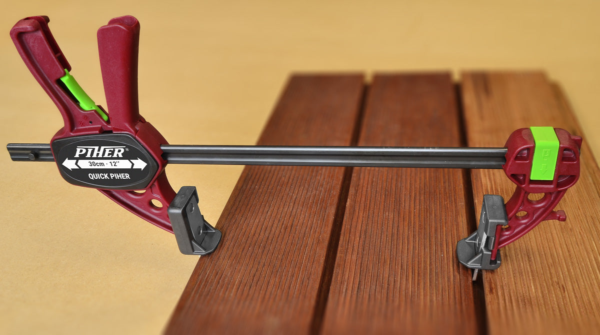 Clamp accessory kit for decking, perfect for wooden platform projects.