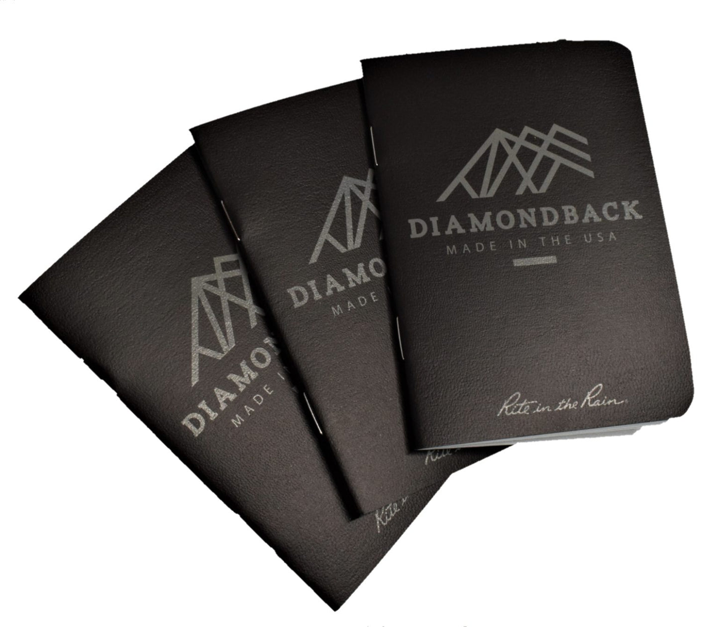 Bloc de notas impermeable Diamondback DB x Rite in the Rain, paquete de 3, color negro