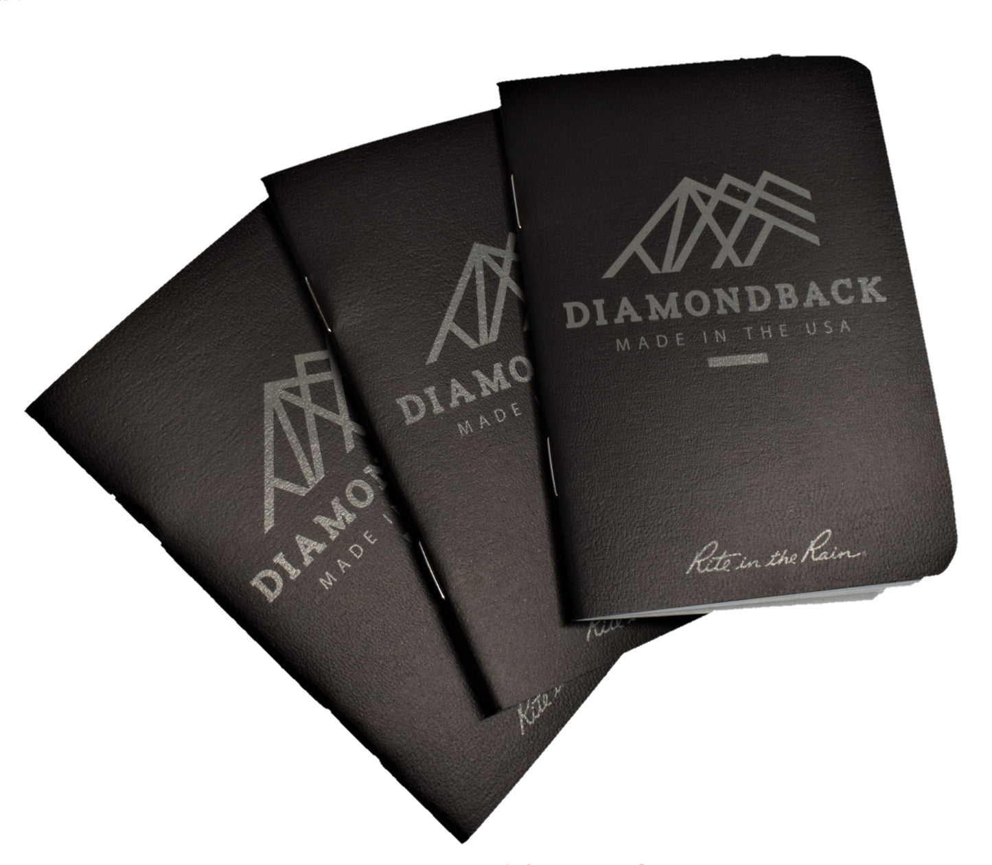 Bloc de notas impermeable Diamondback DB x Rite in the Rain, paquete de 3, color negro