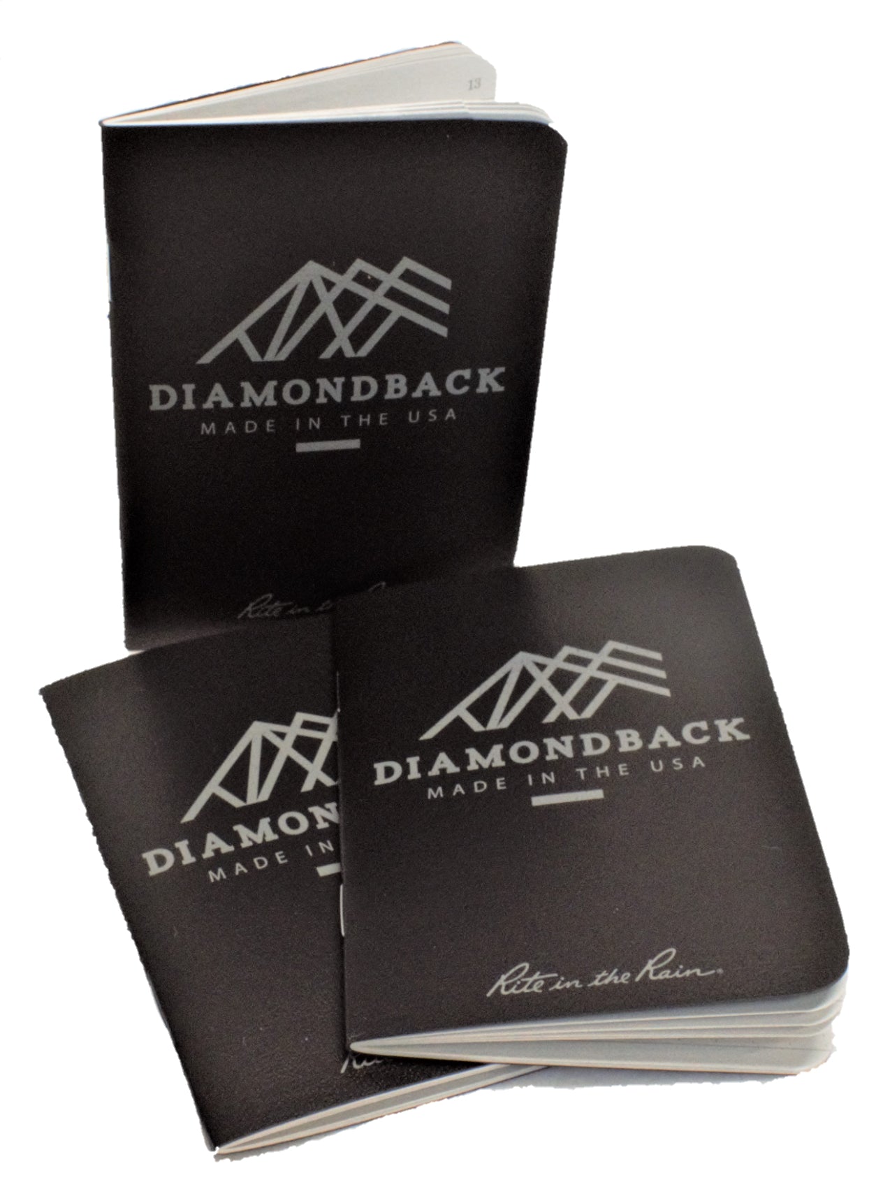 Bloc de notas impermeable Diamondback DB x Rite in the Rain, paquete de 3, color negro