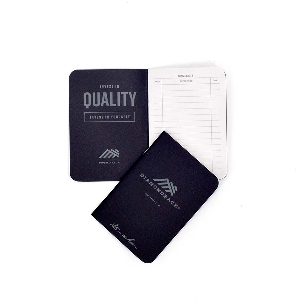Bloc de notas impermeable Diamondback DB x Rite in the Rain, paquete de 3, color negro