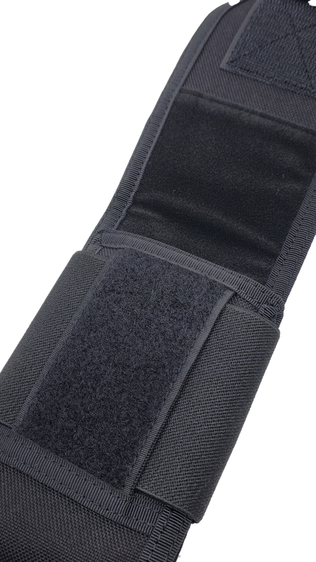 DURAWORK 401 Mobile Pouch S in Black 1000D Cordura, designed to protect smartphones up to Galaxy Note size.