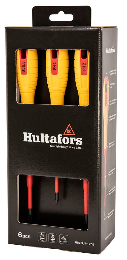 Hultafors VDE Screwdriver set PH & SL - 1000V Rated/Certified