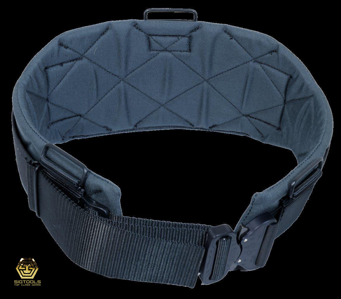 A Rear view of the Gunmetal Grey Trimmer Set belt, an essential tool belt for professionals in industries like construction and carpentry.
