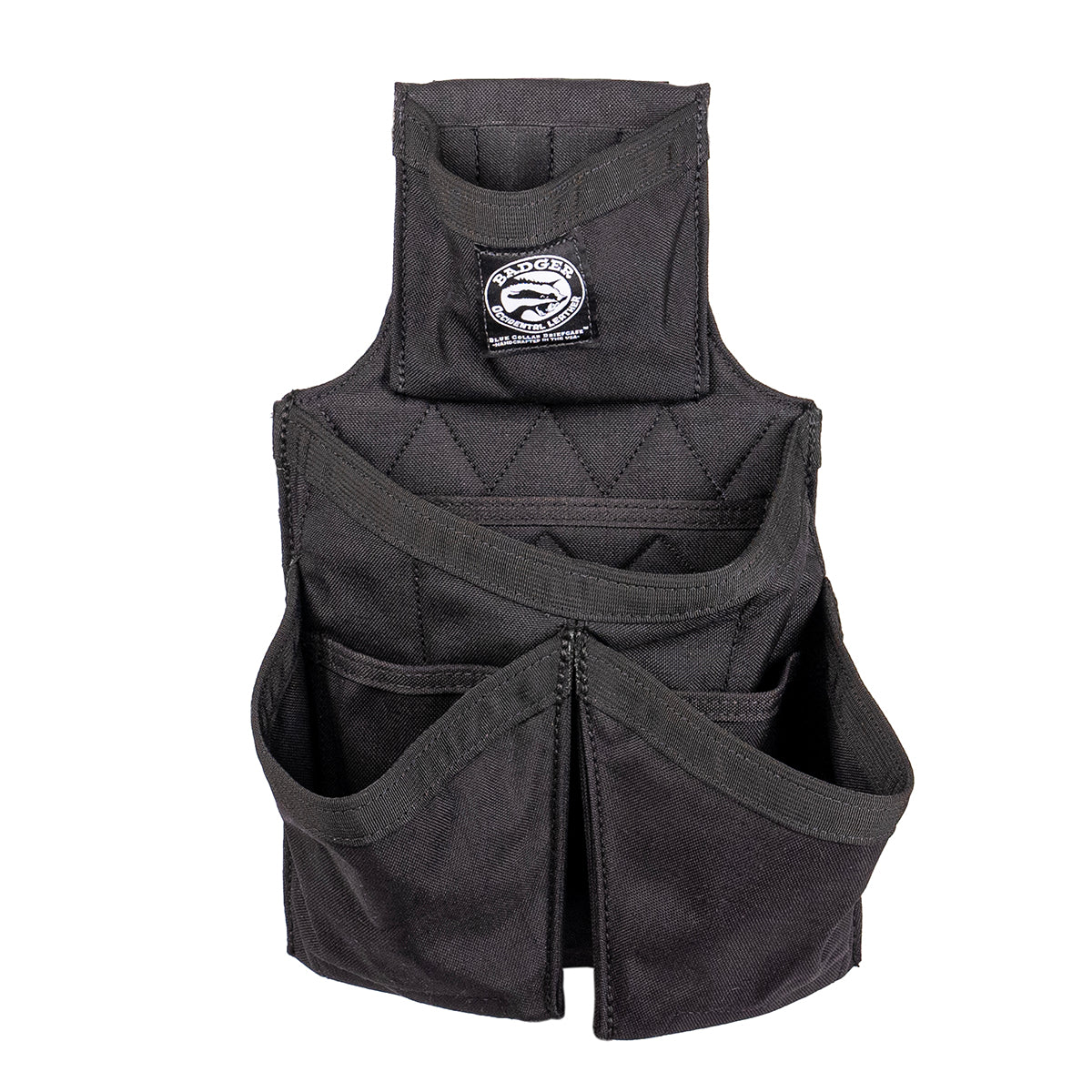 Badger Carpenter Side-By-Side Pouch (Black) - Professional Fastener Bag