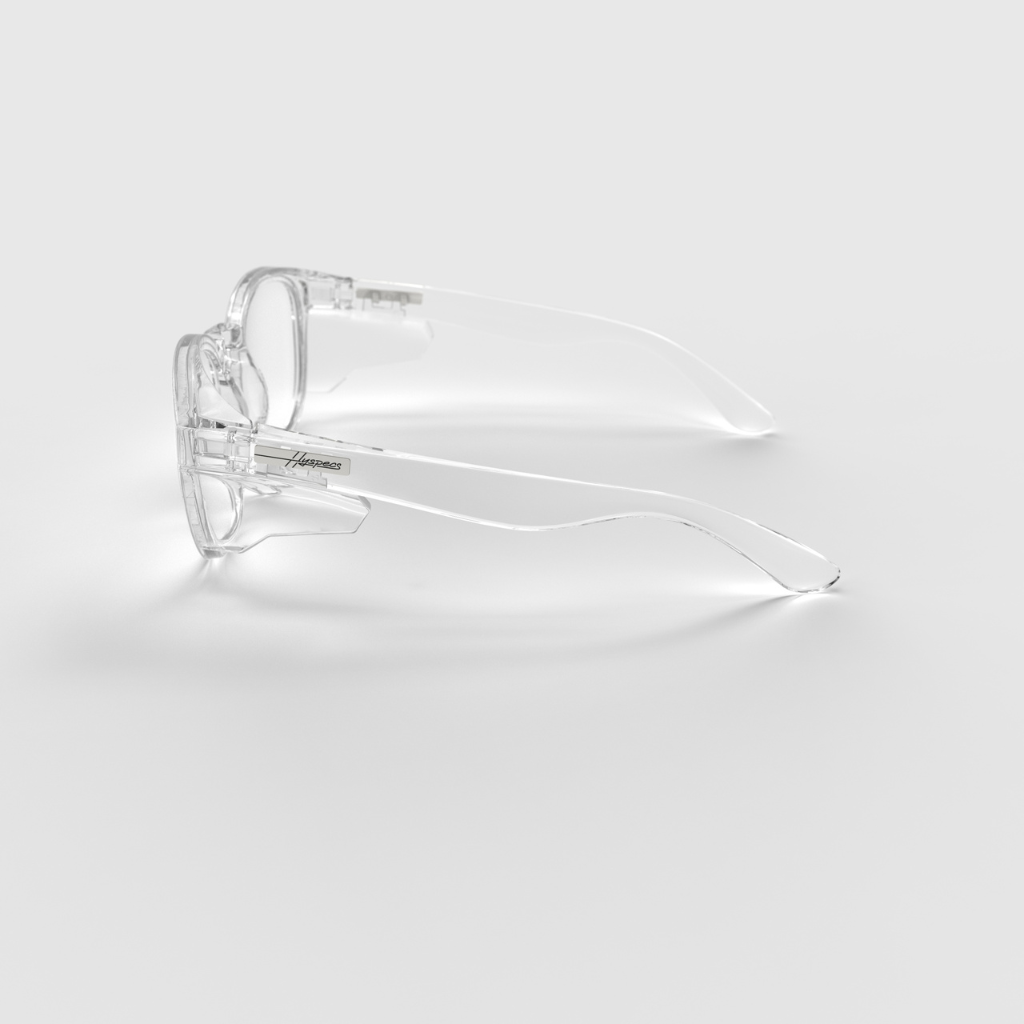 Hyspecs [NUEVO] Serie Flyers con lentes UV400 transparentes y protectores laterales