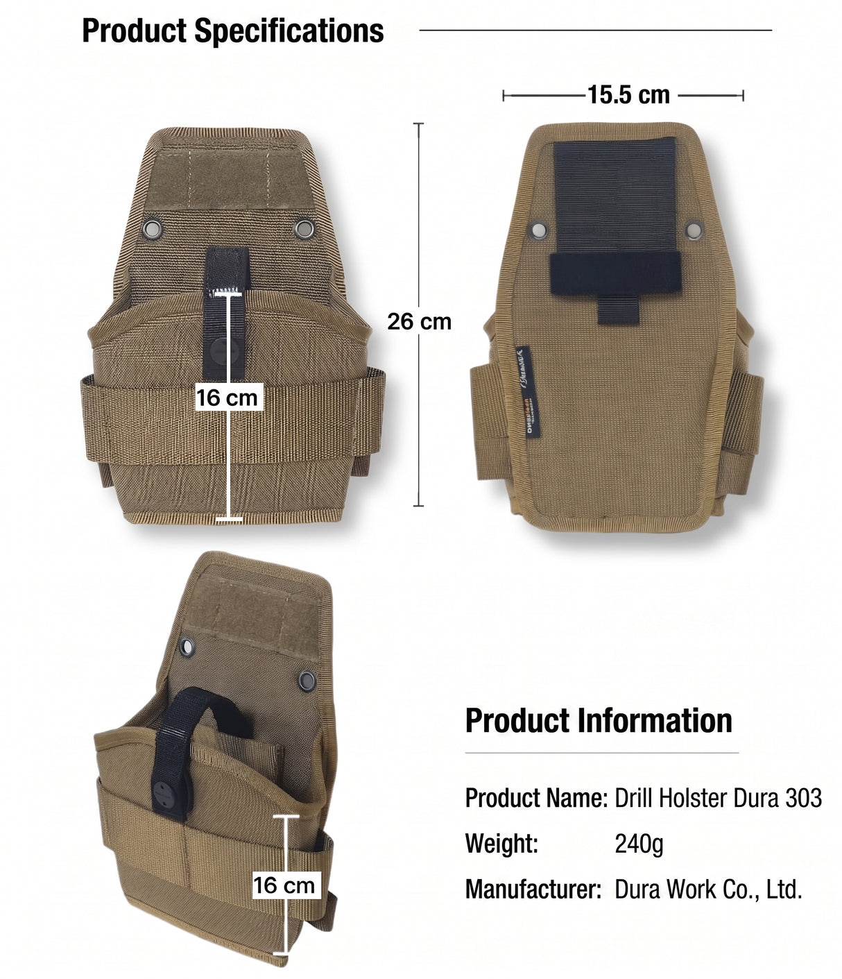 Durawork Dura 303 Drill Holster