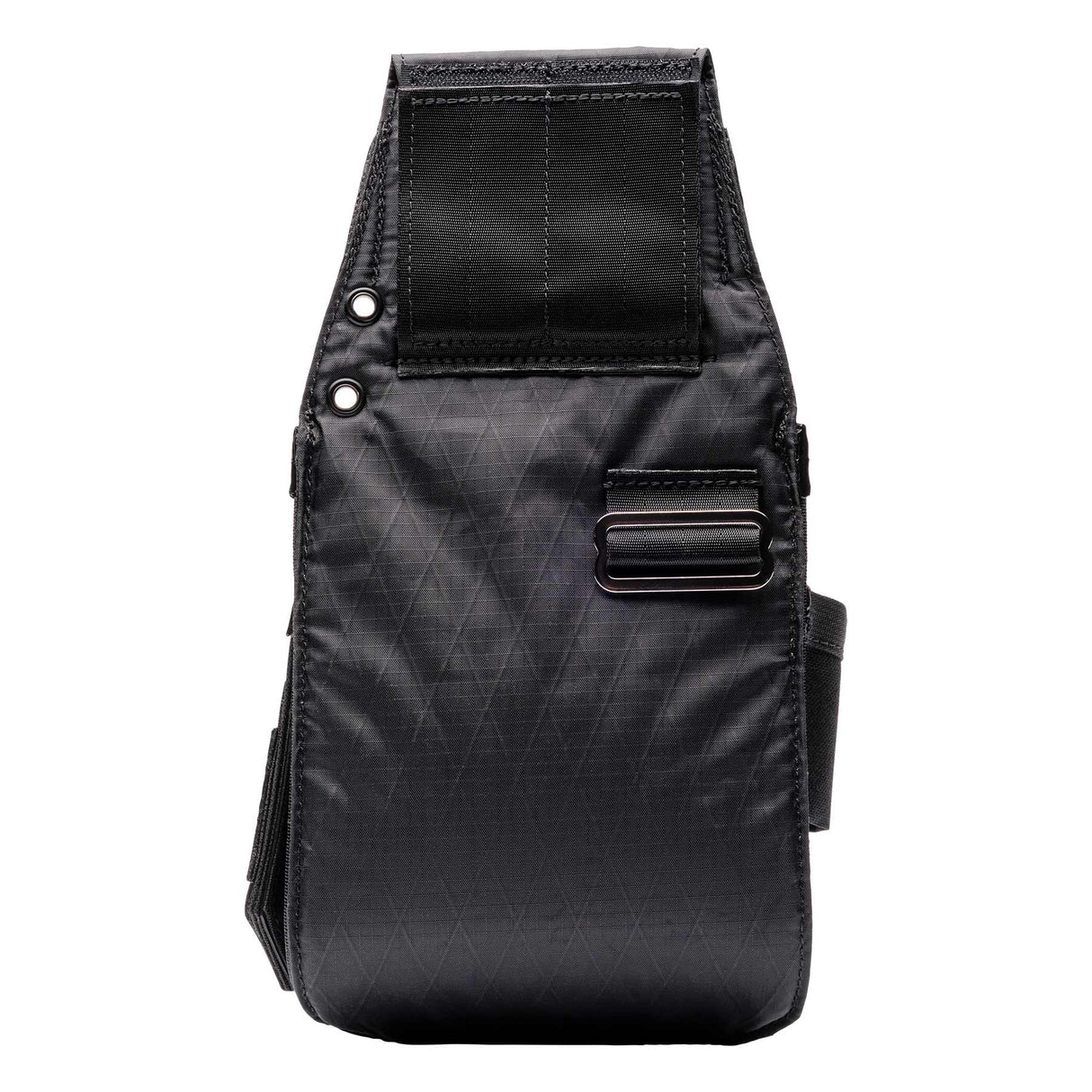 The back of the Mini Niko X pouch, highlighting the comfortable and durable DX9 Tech Fabric.