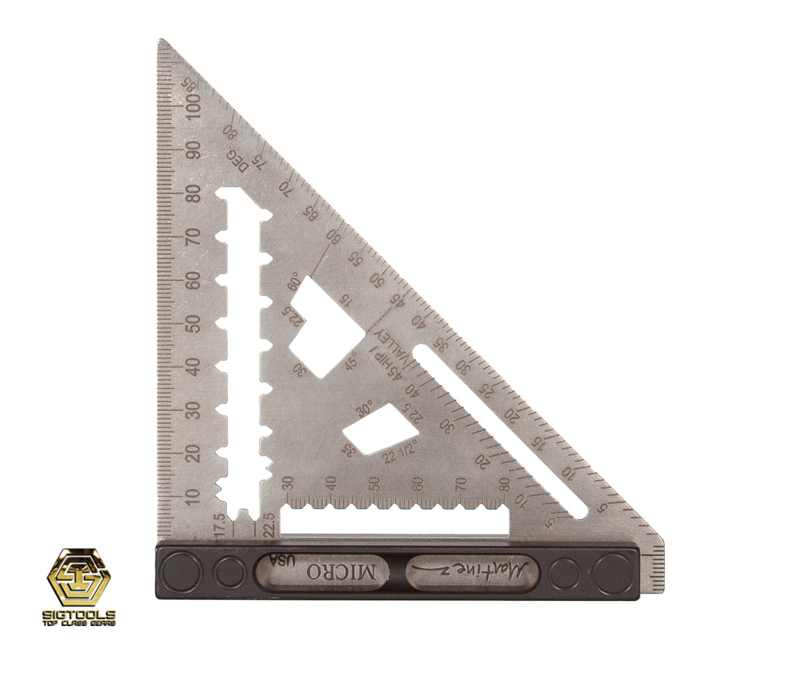 right side view  of a Martinez Titanium Micro Square METRIC version on white back ground