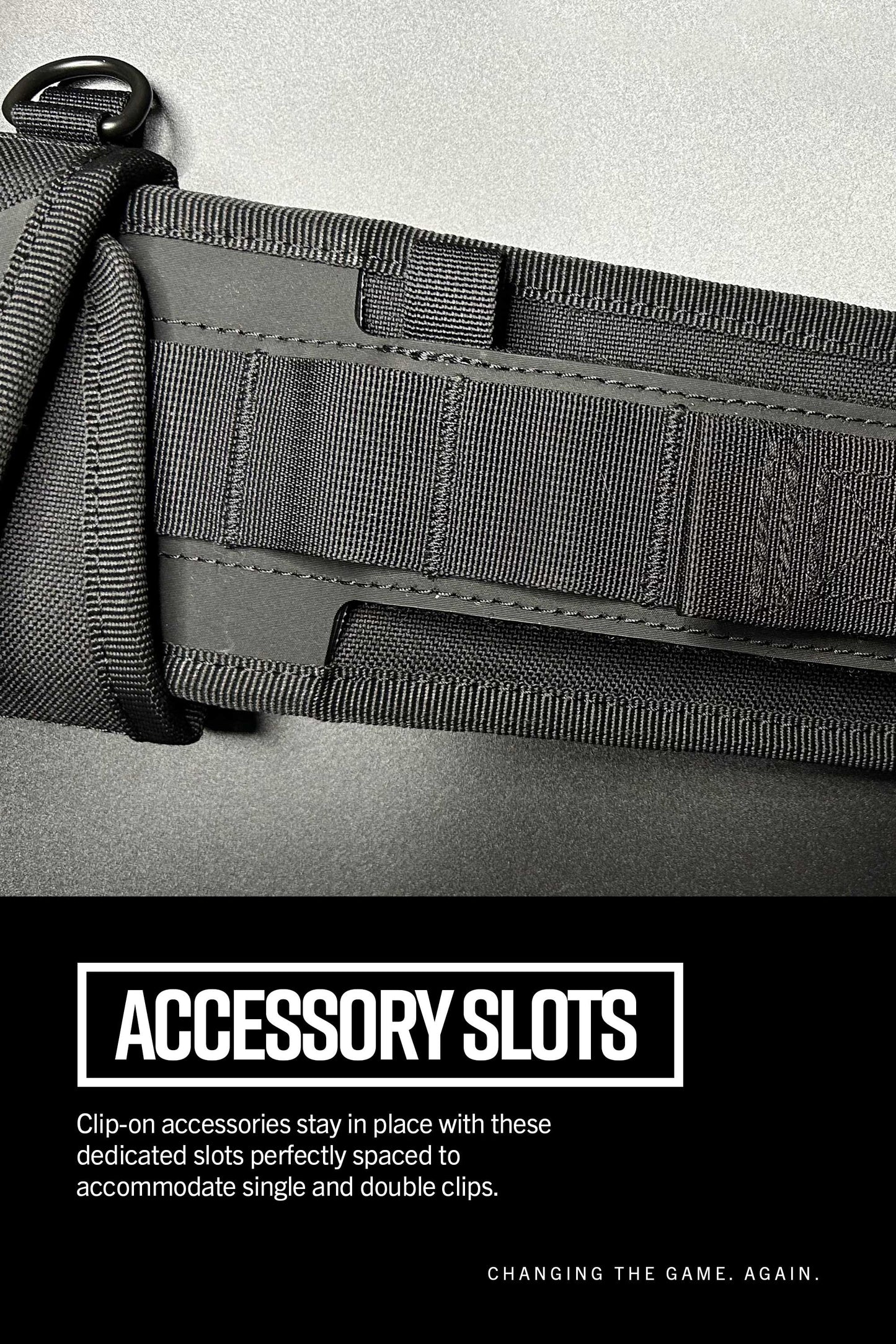 "Artisan '24 Belt System, Tempo belt accessory slots."