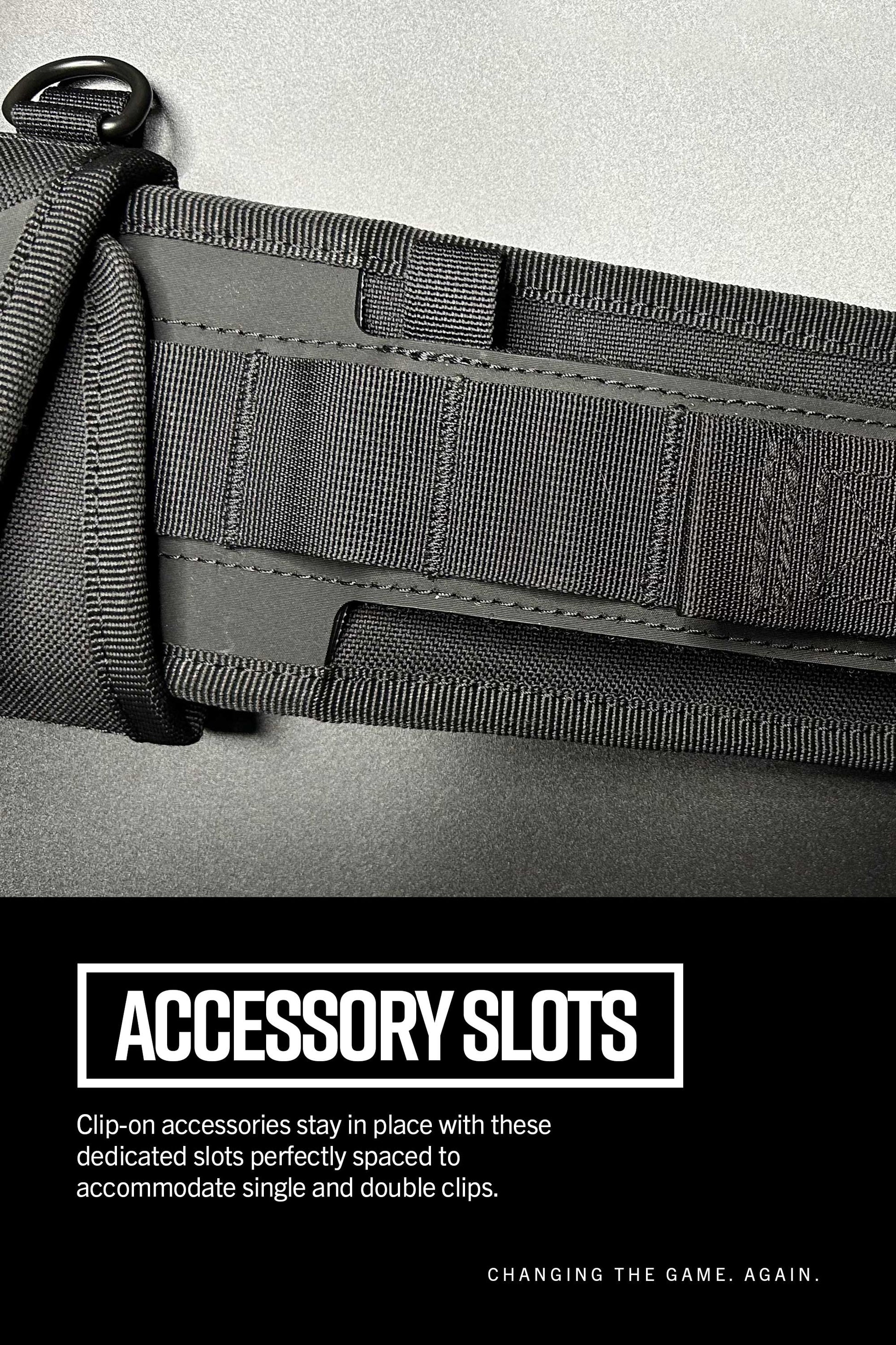 "Artisan '24 Belt System, Tempo belt accessory slots."