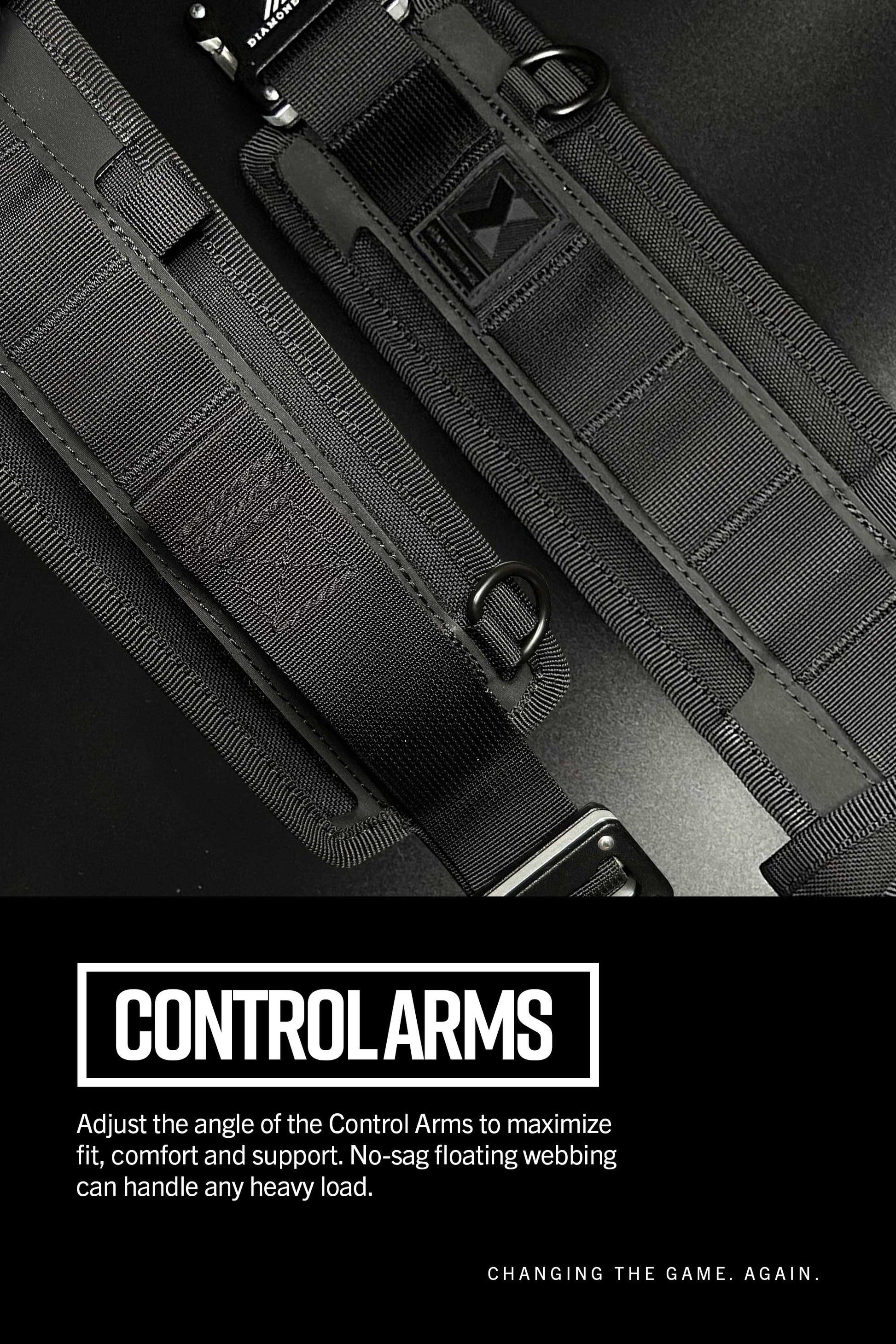 "Artisan '24 Belt System, Tempo belt control arms."