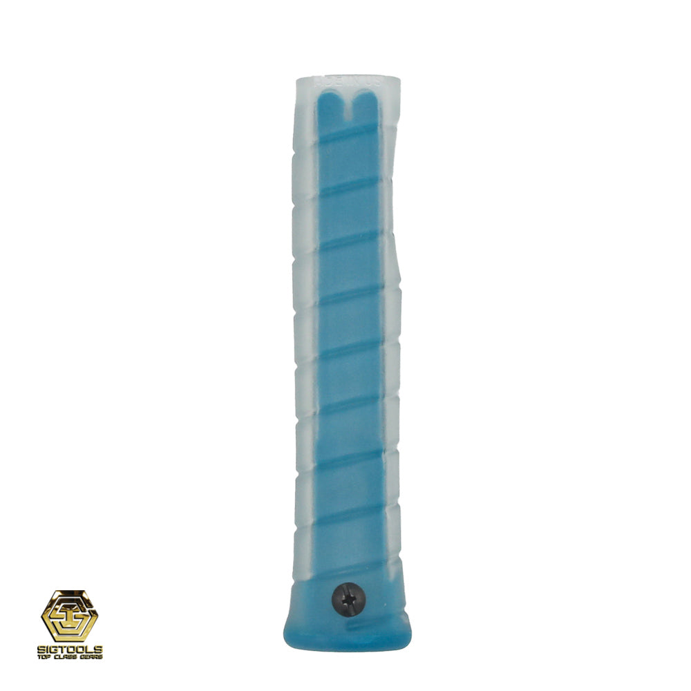 Martinez M1/M4 Replacement Grip – Aqua Insert / Clear Overlay straight grip