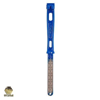 A blue-coated handle designed for the M1 Martinez hammer, adding a touch of color and style to the tool.