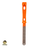 Orange colour on the titanium Martinez M4 replacement handle