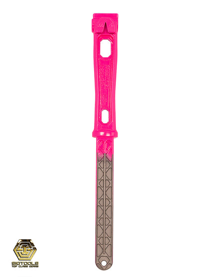 Pink colour of the titanium Martinez M4 replacement handle
