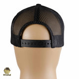 "Diamondback Snapback Mesh Cap - Back look of Midnight Black and Gunmetal Grey Variations". "Diamondback Snapback Mesh Cap - snapback look of Midnight Black and Gunmetal Grey Variations"