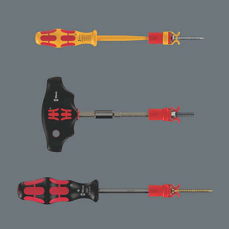 The unique Wera screw gripper attachment, which holds screws securely on the bit, included in the 2025 calendar.