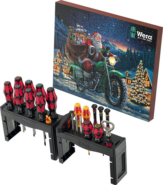 The Wera 2025 Advent Calendar, the ultimate 24-day tool gift for professionals and tool fans.