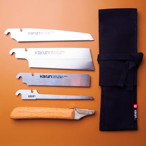 Kakuri Precision Japanese Saw Set 5pc - Joinery Pull Saw NZ