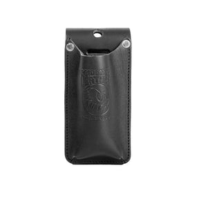 A close-up of the premium leather and stitching on the USA-made Occidental Leather B5527 tin snip holster.