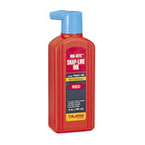 Close-up of the spill-proof nozzle on the Tajima 180ml quick dry red ink bottle.