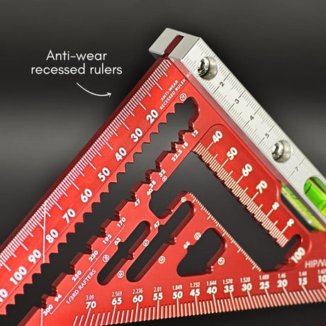 Roofing Square with Built-in Spirit Level