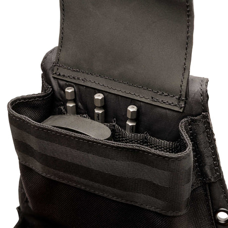 Close up of the Diamondback Niko X pouch showing the multiple driver slots.