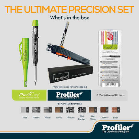 The included heavy-duty protective case for the Profiler+ and Pica-Dry set.