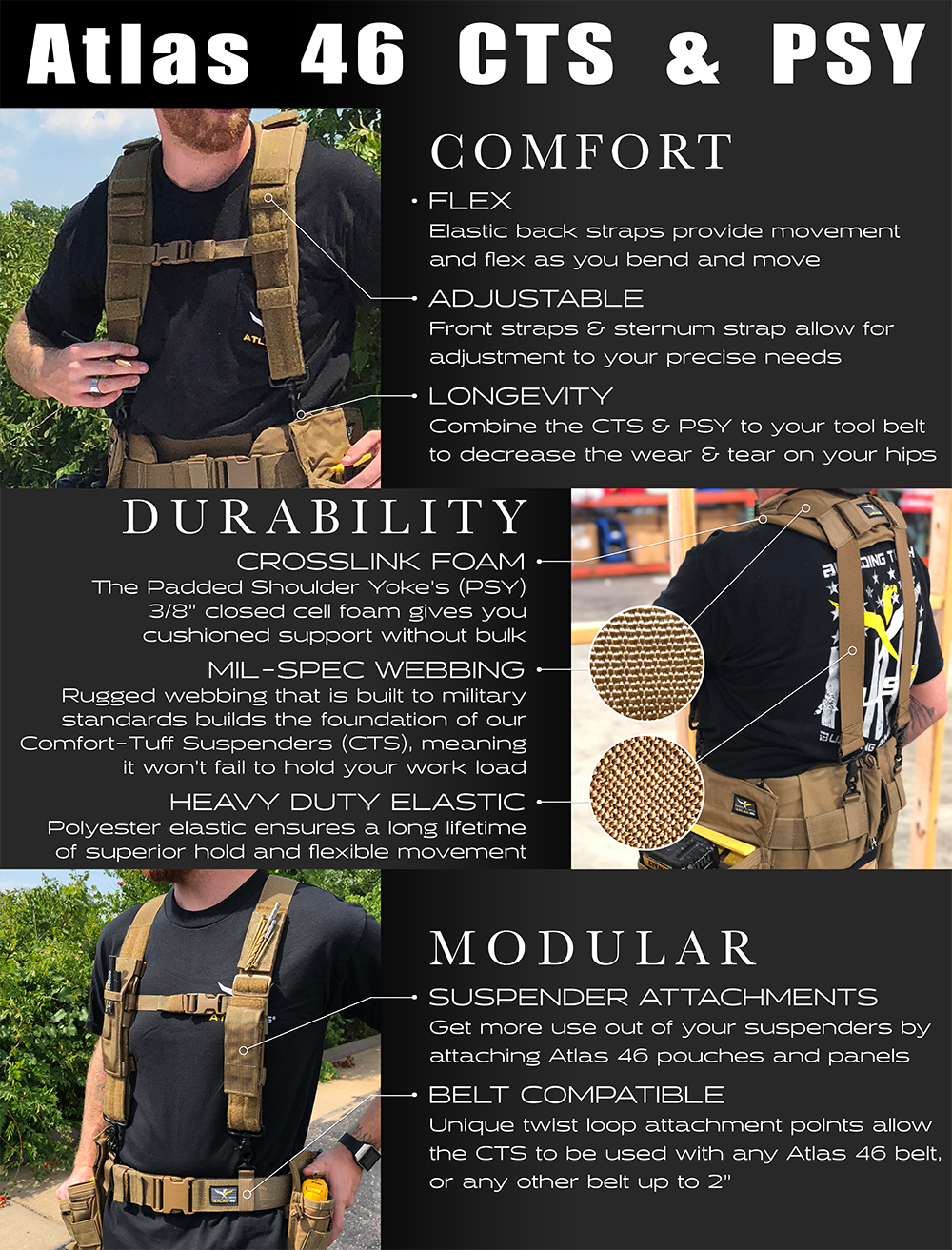 24/7 Comfort-Tuff™ Suspenders Heavy Duty