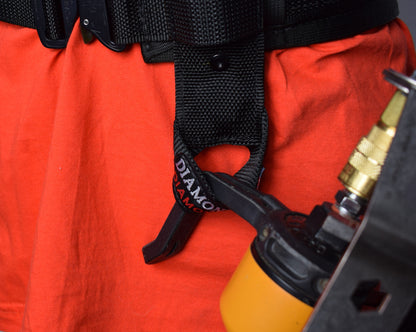 Diamondback Toolbelt - The Gun Loop lower compressor nail gun loaded