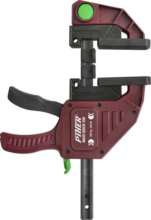 Maxi Quick 300 clamp with 300kg pressure and Easy Grip system, available at Sigtools.